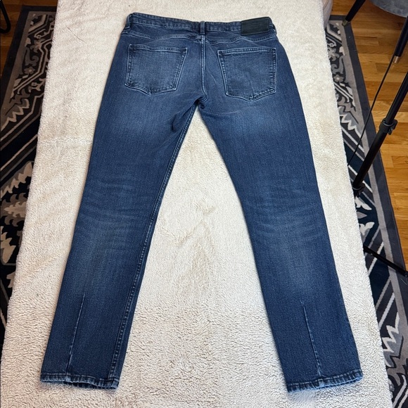 Neuw Lou Slim Medium Dark Blue Skinny Jeans Men’s sz W32 L32 Button Fly - Picture 14 of 14